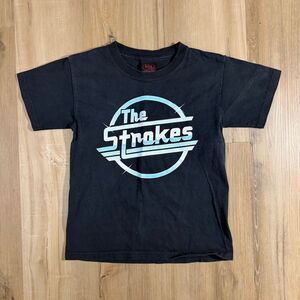 Vintage The Strokes Shirt Cinder Block Tag Magna Logo Black Band Tee Sz XS Y2K